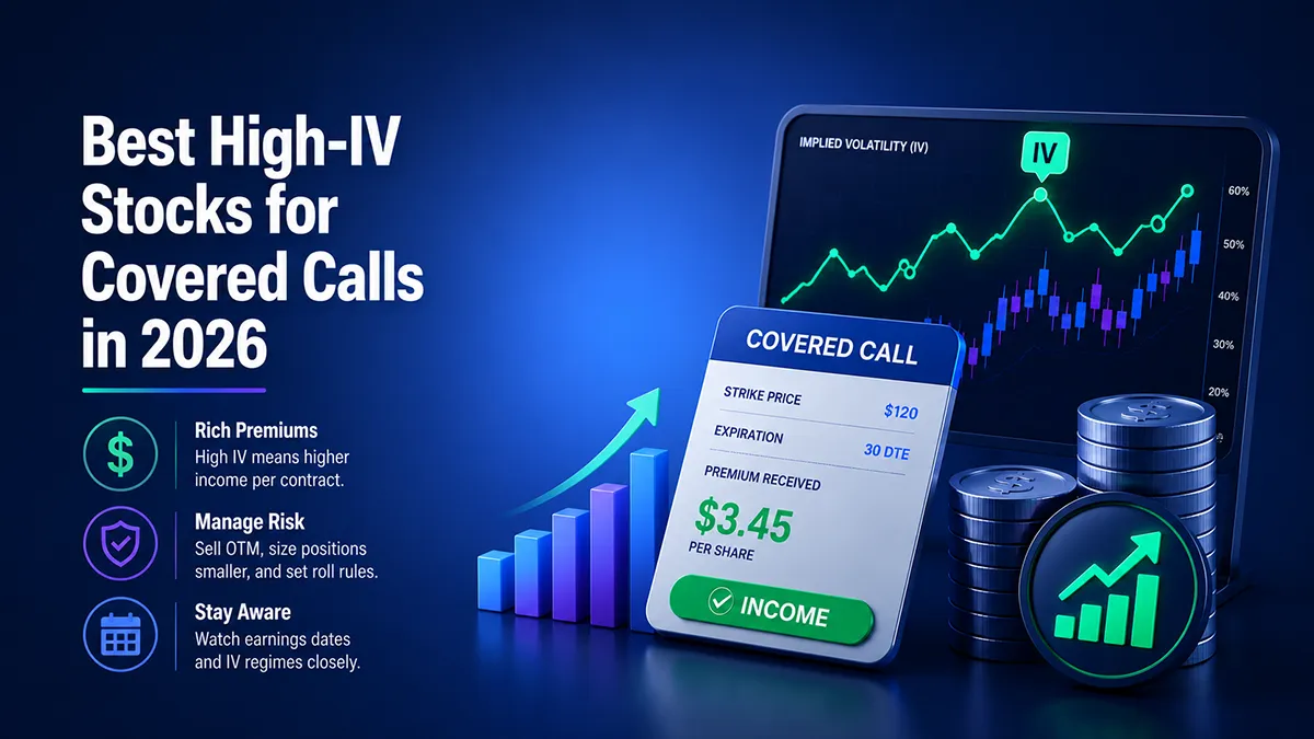 Best High-IV Stocks for Covered Calls in 2026 (Ranked & Updated)