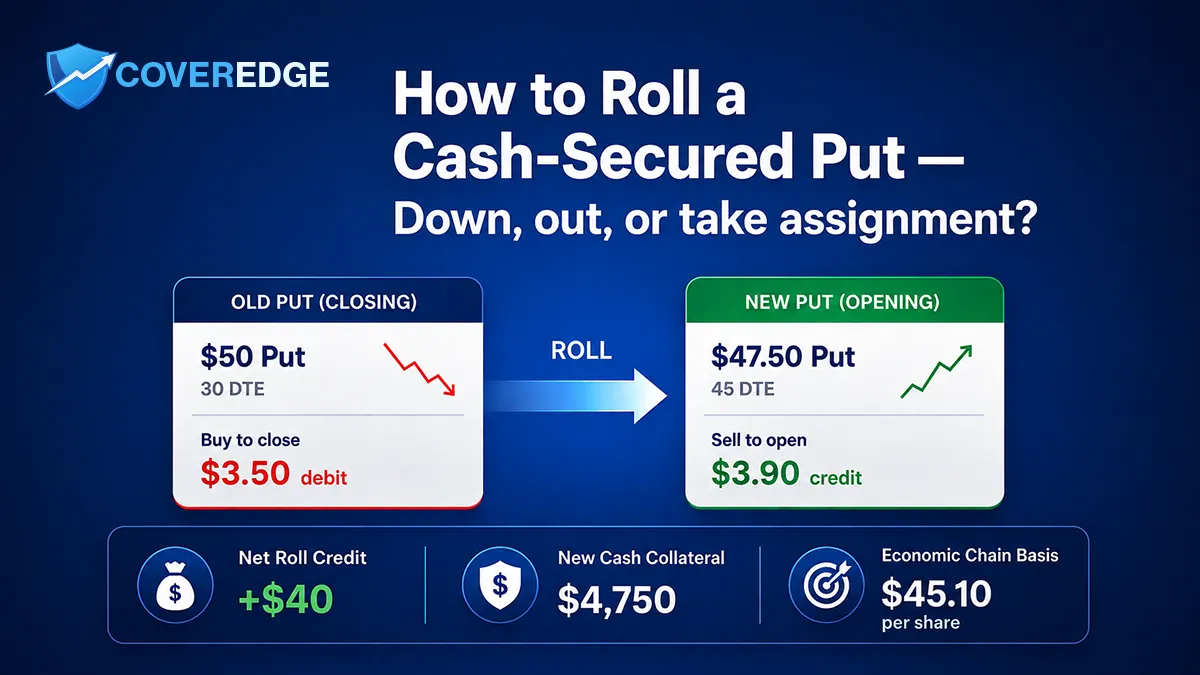 How to Roll a Cash-Secured Put: Down, Out, or Take Assignment?